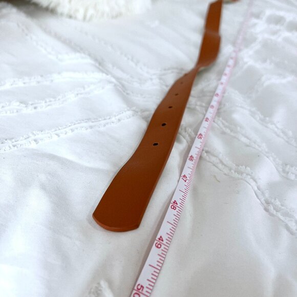 Torrid Cognac Faux Leather & Straw Round Belt Bag EUC (size 1) - Picture 5 of 7